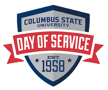 Columbus State University Day of Service Logo (established 1958)