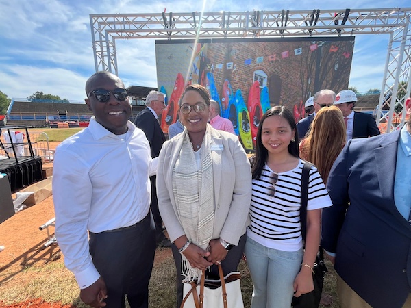 Dr. Leonce and Jiane Rabara at groundbreaking event.
